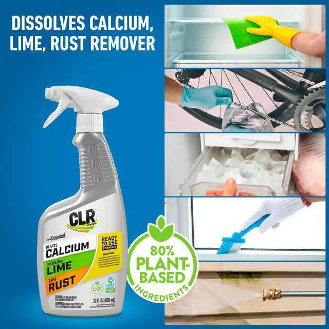 Alt view image 2 of 7 - Brands® Lime & Rust Remover, Blasts Calcium, Dissolves Lime, Zaps Stubborn Rust Stains and Hard Water, 22 Ounce Spray Bottle (Pack of 1)