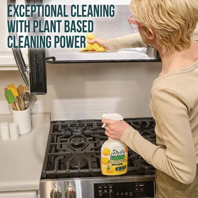 Alt view image 4 of 7 - Multi-Purpose Cleaner Spray, Citrus & Green Tea, 32 oz Removes 100% of Grease & Grime, Kitchen, Bathroom & Household Surfaces