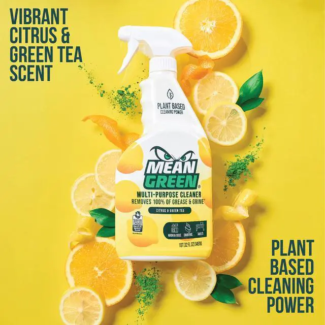 Alt view image 5 of 7 - Multi-Purpose Cleaner Spray, Citrus & Green Tea, 32 oz Removes 100% of Grease & Grime, Kitchen, Bathroom & Household Surfaces