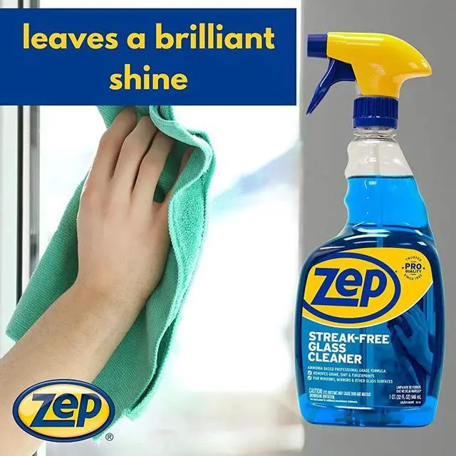 Alt view image 4 of 5 - Streak-Free Glass Cleaner 32 oz ZU112032 , Blue