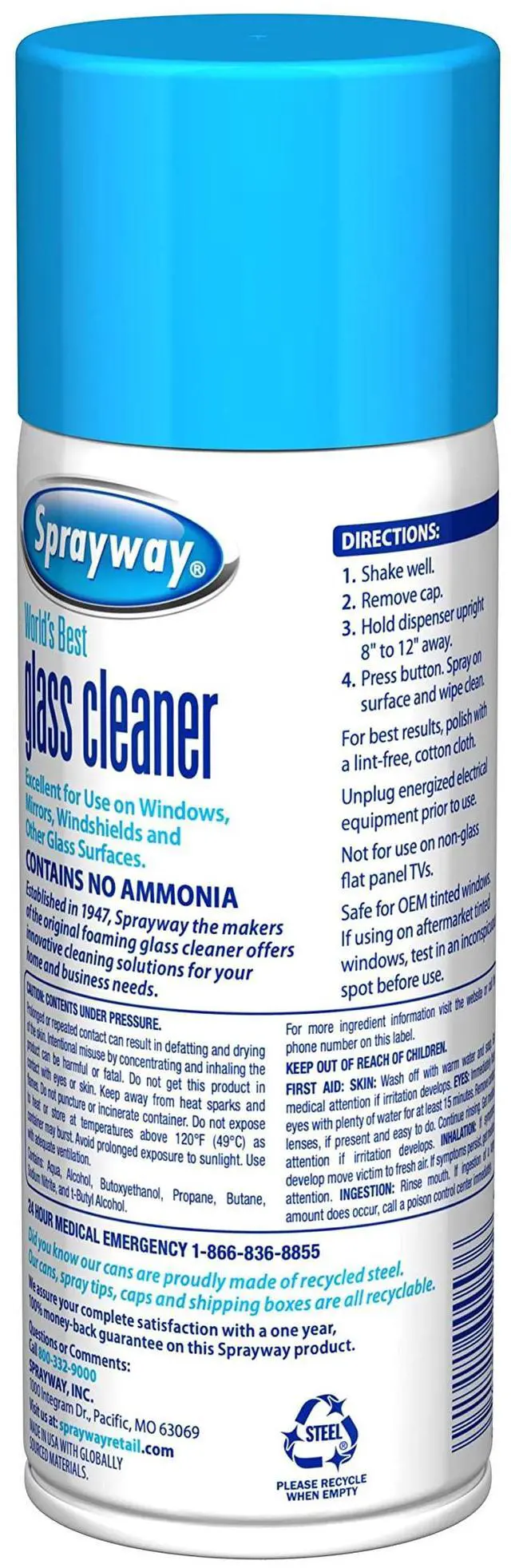 Alt view image 2 of 7 - Ammonia-Free Glass Cleaner, Foaming Action - Streakless Shine, 15 Ounce (Pack of 1)