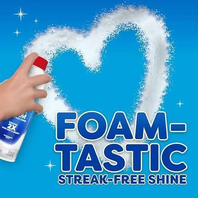 Alt view image 4 of 7 - Fast Shine Foam Glass Cleaner, No-Drip Windows, Doors, Mirrors & Countertops Aerosol Cleaning Spray, Streak-Free Shine, Removes Fingerprints, Dust, Dirt, Grime & More 19 oz (Pack of 1)