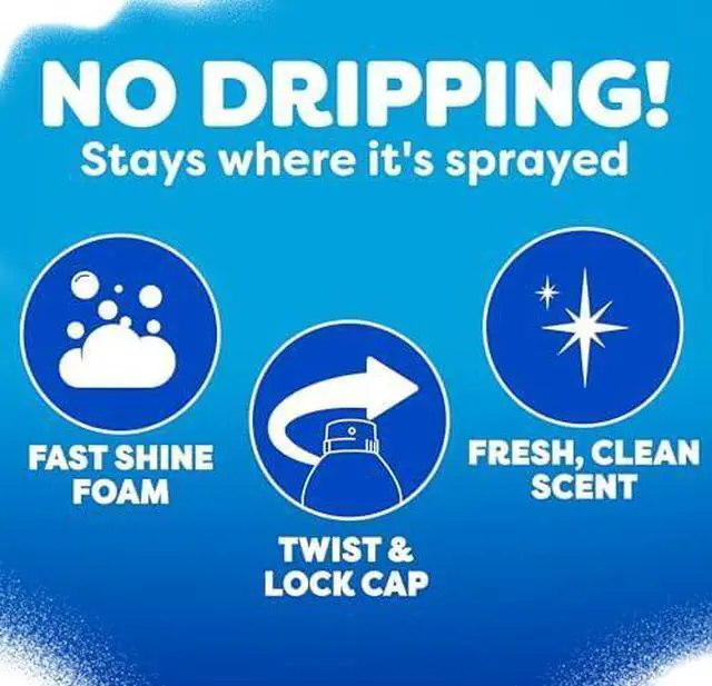 Alt view image 5 of 7 - Fast Shine Foam Glass Cleaner, No-Drip Windows, Doors, Mirrors & Countertops Aerosol Cleaning Spray, Streak-Free Shine, Removes Fingerprints, Dust, Dirt, Grime & More 19 oz (Pack of 1)