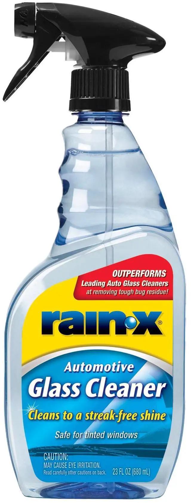 Main image of RainX 630018 Glass Cleaner, Concentrated Streak-Free Formula for Car Windows, Windshield & Mirrors, Removes Bug Residue, Road Grime & Smoke Film - 23 Fl Oz
