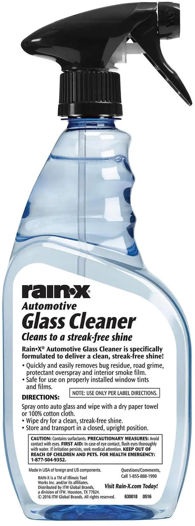 Alt view image 2 of 7 - RainX 630018 Glass Cleaner, Concentrated Streak-Free Formula for Car Windows, Windshield & Mirrors, Removes Bug Residue, Road Grime & Smoke Film - 23 Fl Oz