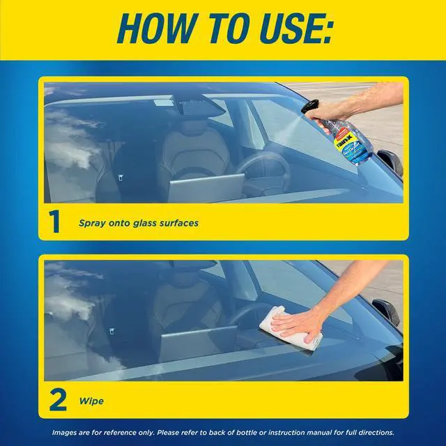 Alt view image 4 of 7 - RainX 630018 Glass Cleaner, Concentrated Streak-Free Formula for Car Windows, Windshield & Mirrors, Removes Bug Residue, Road Grime & Smoke Film - 23 Fl Oz