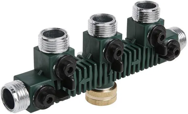Alt view image 2 of 4 - 62019 5-Way Zinc Hose Faucet Valve Manifold