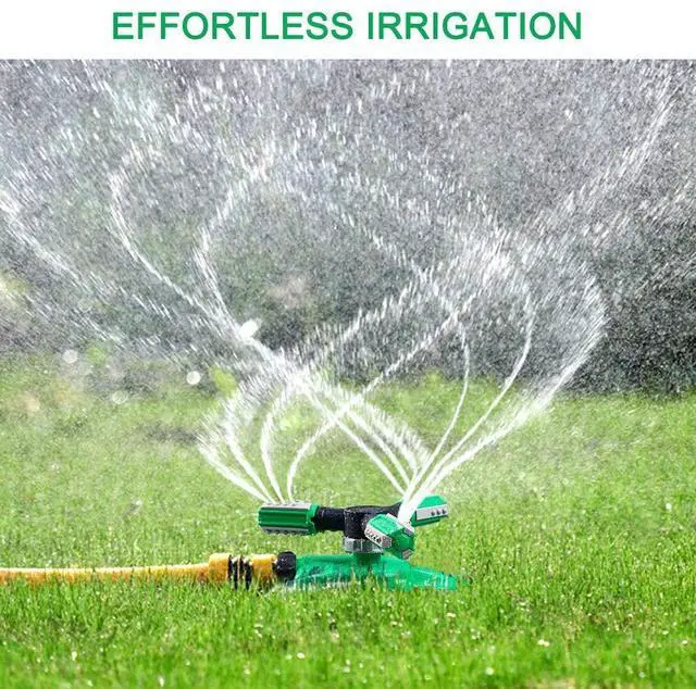 Alt view image 7 of 7 - Lawn Sprinkler, Automatic Garden Irrigation System, Upgrade 360 Degree Rotation Irrigation System, Large Area Coverage, Sprinkler for Yard, Lawn, Kids and Garden-1PackLight Green