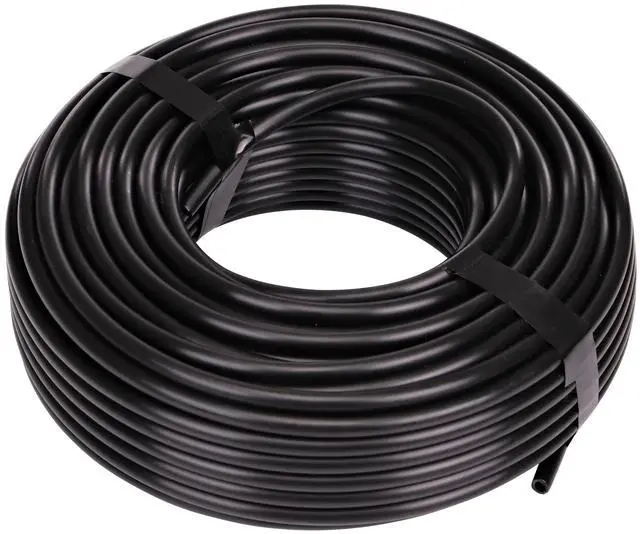 Main image of 016010T 1/4-Inch Drip Irrigation Supply Tubing, 100-Foot., for Drip Irrigation, Drip Emitters, Irrigation Parts, Systems, Black Polyethylene