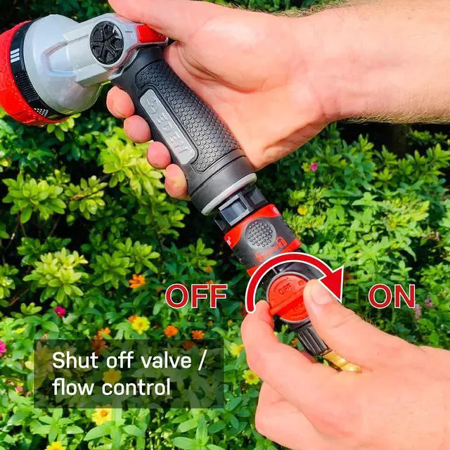 Alt view image 4 of 6 - 93218 Premium Garden Hose Quick Connect Kit | 9-Piece / 3-Pair Snap & Lock Fittings and Adapters with Water Stop, Flow Control, Secure Twist-Lock Design
