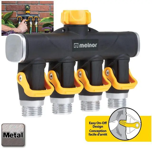 Alt view image 3 of 7 - 65135AMZ 4 Way Lever Flow Through Valve Connector Bundle, Yellow, Black