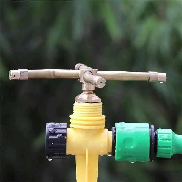 Alt view image 3 of 6 - 3/4 Arm Automatic Rotary Sprayer, Automatic Rotary Whirling Sprinklers for Plants 360 Degree Rotation Irrigation System Sprinkler Head Spray Diameter of 7-11 Meters for Garden Yard Lawns (2PCS)