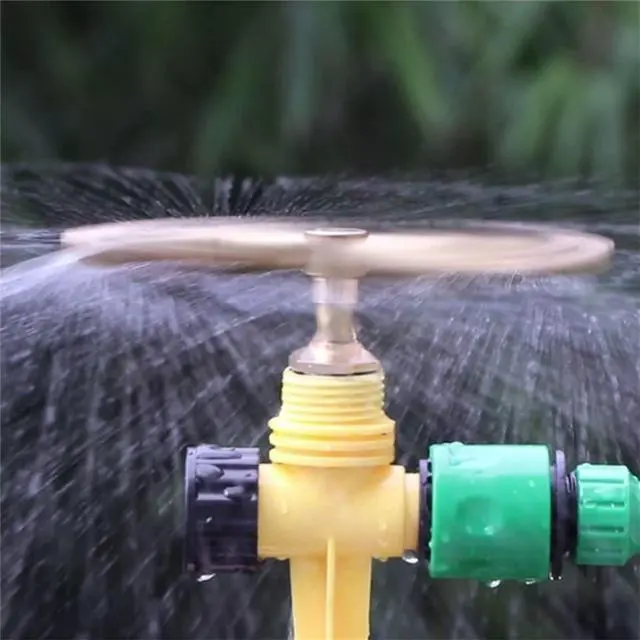 Alt view image 2 of 6 - 3/4 Arm Automatic Rotary Sprayer, Automatic Rotary Whirling Sprinklers for Plants 360 Degree Rotation Irrigation System Sprinkler Head Spray Diameter of 7-11 Meters for Garden Yard Lawns (2PCS)
