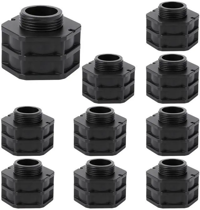Main image of 10 Pieces Shrub Sprinkler Head Adapter Fittings, 1/2" Female NPT x Nozzle Thread Spray Nozzle PVC Adapter for Garden Lawn Drip Irrigation System