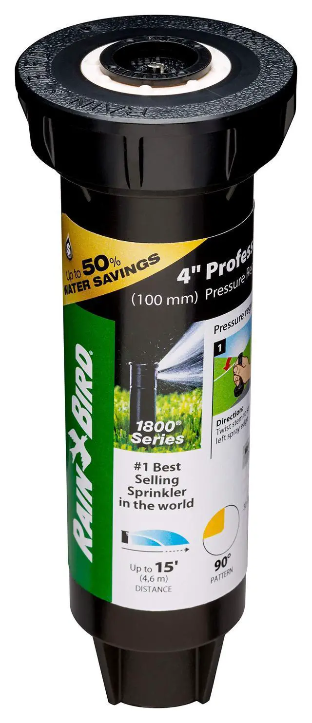 Alt view image 2 of 4 - 1804QDSP25 Pressure Regulating (PRS) Professional Dual Spray Pop-Up Sprinkler, 90° Quarter Circle Pattern, 8' - 15' Spray Distance, 4" Pop-up Height