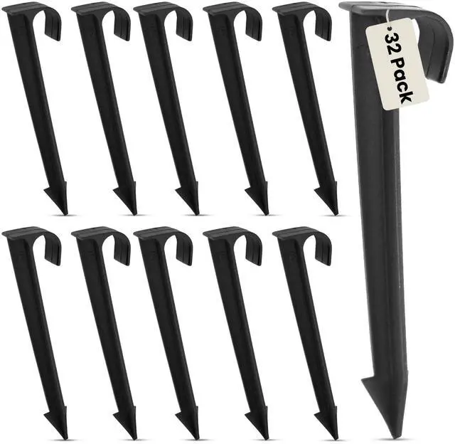 Main image of 1/2-Inch Irrigation Tubing Hold-Down Anchor Stakes, 1 x 6-Inch, 32-Pack for Garden Ground Securing Hoses