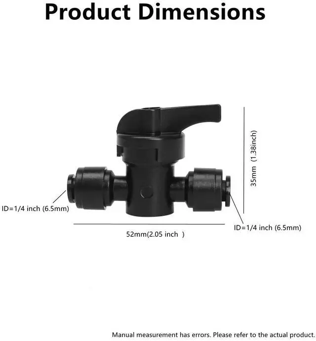 Alt view image 2 of 5 - 10 Pack 1/4" Drip Irrigation Shut Off Valve - Quick Connect On/Off Control Valve, Leak-Proof for 1/4" Tubing, Sprinkler, Garden & Farm Irrigation Systems