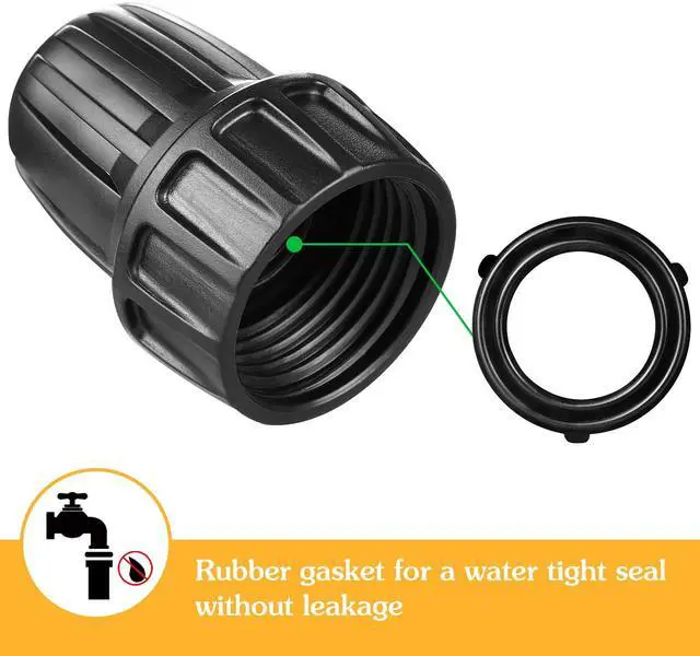 Alt view image 3 of 7 - Drip Irrigation Tubing Faucet Adapters, 8 Pcs Irrigation Hose Adapter for 3/4" to 1/2" Vinyl Tubing, 3/4 Inch Faucet Connector Adapter Drip Line Parts for Garden Sprinkler Lawn Systems