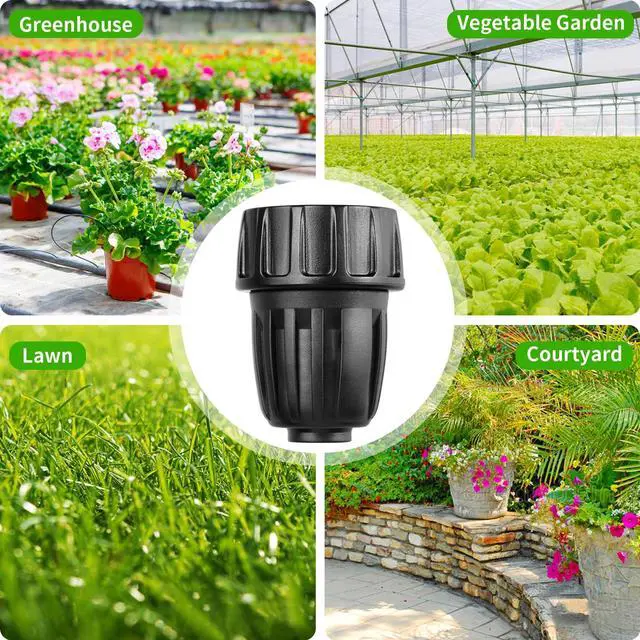 Alt view image 7 of 7 - Drip Irrigation Tubing Faucet Adapters, 8 Pcs Irrigation Hose Adapter for 3/4" to 1/2" Vinyl Tubing, 3/4 Inch Faucet Connector Adapter Drip Line Parts for Garden Sprinkler Lawn Systems