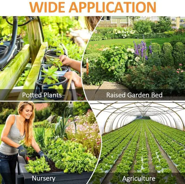 Alt view image 6 of 7 - 16 Pieces Drip Irrigation Cross Fittings, 1/2'' Dripline Barbed Cross Tee Connectors for 1/2 Inch Irrigation Tubing 4-Way T for Garden Sprinkler Systems