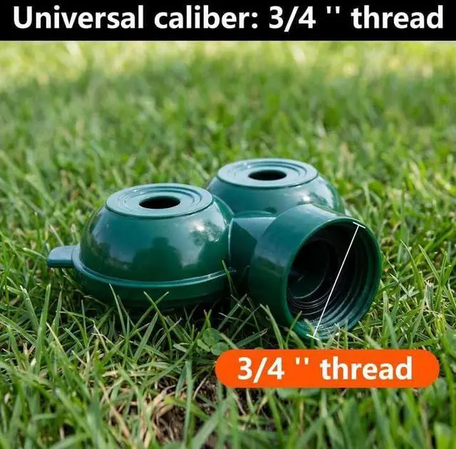 Alt view image 4 of 7 - 2 Pcs Twin Spot Stationary Sprinkler, Heavy-Duty Metal Dual Circle Sprinkler, Garden Spot Water Spray for Outdoor Yard Lawn Plants Irrigation