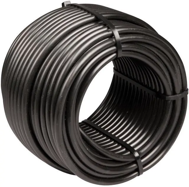 Main image of T22-100S Drip Irrigation 1/4" Blank Distribution Tubing, 100' Roll, Black