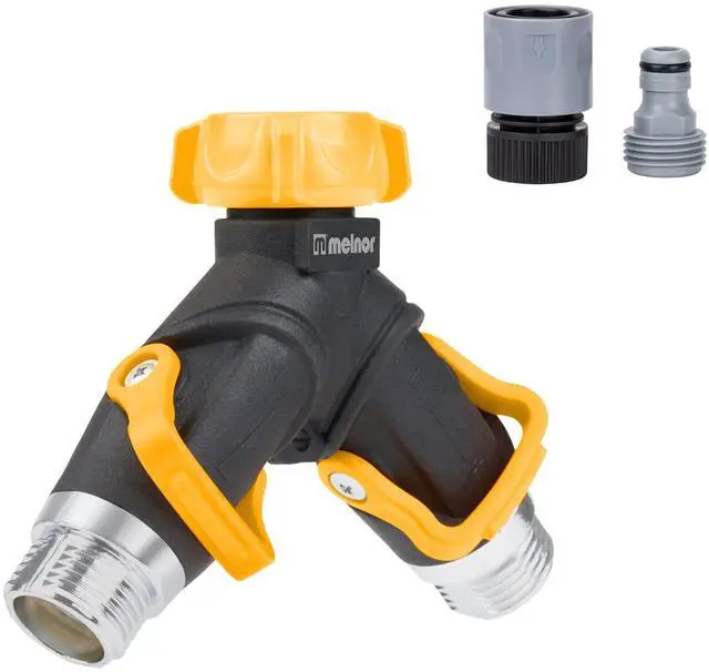 Main image of 65170AMZ 2 Way Lever Flow Through Valve Connector Bundle, Yellow, Black