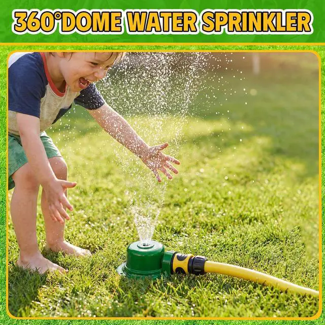 Alt view image 5 of 7 - 3 Pcs 3/4 Inch Garden Water Sprinklers 360 Degree Metal Lawn Sprinkler for Yard Lawn Irrigation System for Small to Medium Area Watering up to 19ft Diameter Yard Lawns (Green)