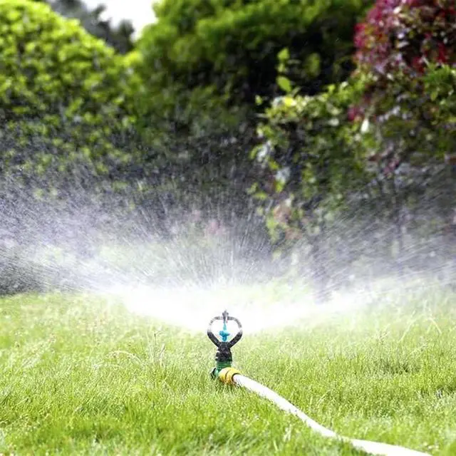 Alt view image 2 of 7 - 4PCS Sprinklers for Yard,Water Sprinkler for Lawn,360 Degrees Automated Rotating Watering,Made of ABS Crack Resistant Material,for Gardens,Lawns,Yards and Irrigation SystemGreen