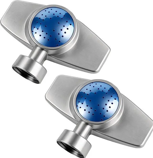 Main image of 360 Degree Metal Spot Sprinkler 2 Pack, Outdoor Garden Watering Sprinklers for Yard Small Areas Lawn with Gentle Water Flow, Coverage Up to 30FT