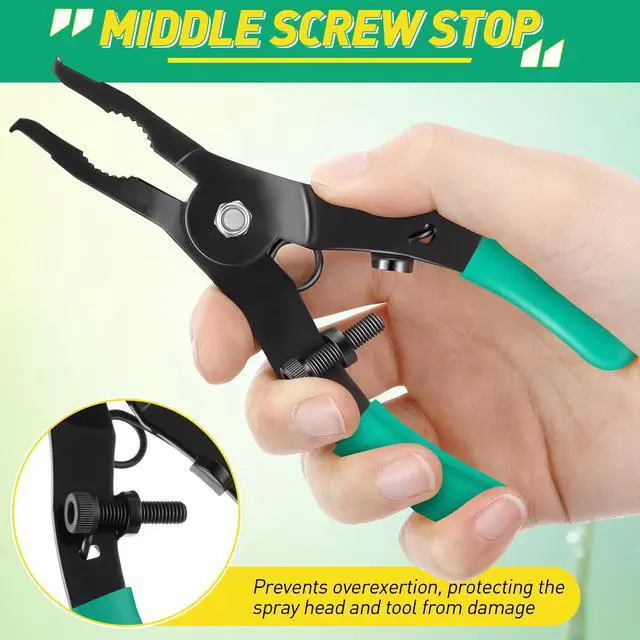 Alt view image 7 of 7 - Sprinkler Tool with Shut Off Caps, Sprinkler Tool Filter Screen Compatible with Hunter Pro Spray & Rain Bird 1800, Sprinklers Cap Off for Spray Heads (15 Pack Shut Off Caps)