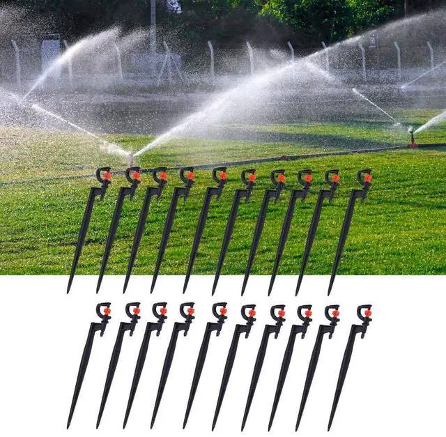 Alt view image 5 of 7 - 20pcs Irrigation Drippers Drip, G Type 360 Degree Rotation Micro Spray Adjustable Sprinkler Watering Spray Nozzle Accessory DIY Plant Watering Set for Garden Lawn - Plastic Material