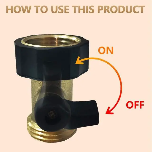 Alt view image 3 of 7 - Heavy Duty Brass Shut Off Valve Garden Hose Shut Off Valve Garden Hose Connector (2PCS) +4 Extra Pressure Washers