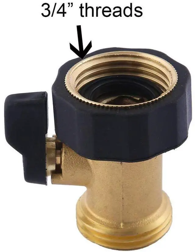 Alt view image 4 of 7 - Heavy Duty Brass Shut Off Valve Garden Hose Shut Off Valve Garden Hose Connector (2PCS) +4 Extra Pressure Washers