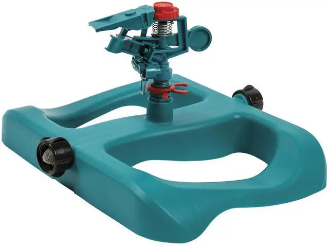 Main image of Light Duty Circular Impact Sprinkler with Sled Base, Rotating Sprinkler Head with Adjustable Spray Pattern, Lawn Sprinkler for Large Area Coverage