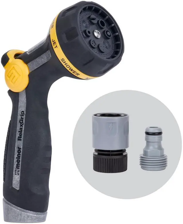 Main image of 65188AMZ RelaxGrip Metal Nozzle, Multi-Pattern, Arthritis Foundation Ease of Use Certified, Quick Connect Bundle, Black, Yellow