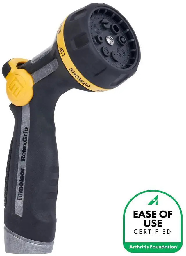 Alt view image 4 of 7 - 65188AMZ RelaxGrip Metal Nozzle, Multi-Pattern, Arthritis Foundation Ease of Use Certified, Quick Connect Bundle, Black, Yellow