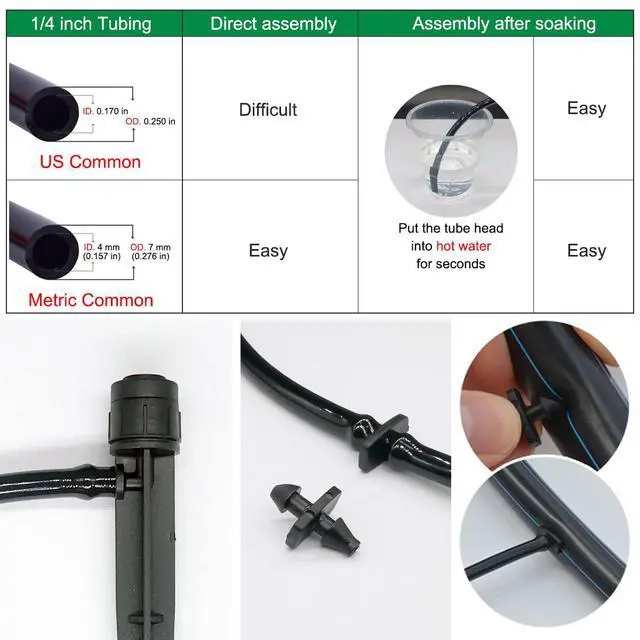 Alt view image 4 of 6 - 25 Pcs Drip Irrigation Emitters, Adjustable Flow 0-20 GPH Irrigation Drippers with Stake, Full Circle Flow Sprinkler Head, Micro Sprinkler for Garden Patio Lawn Flower Bed