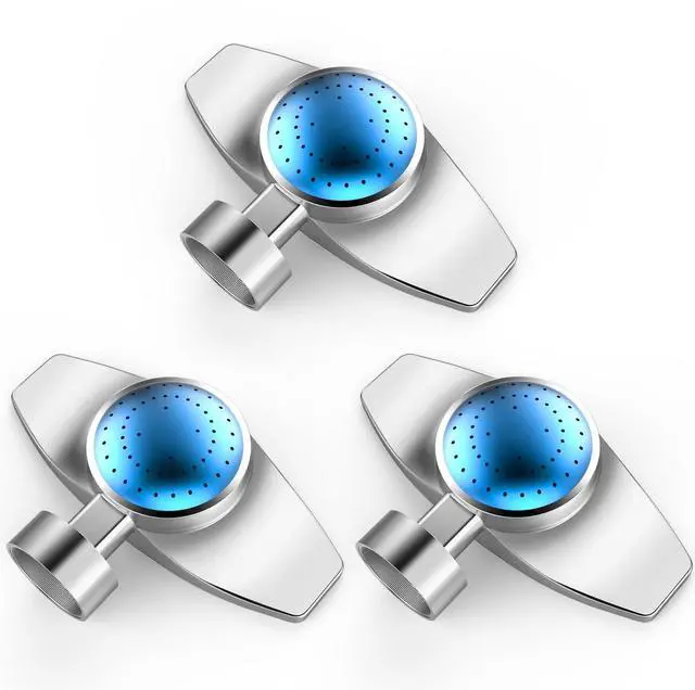 Main image of 3Pack 360° Metal Spot Sprinklers, Durable Outdoor Sprinkler with Gentle Water Flow, Cover Up to 30FT Area, Water Efficiency&Long-Range Irrigation, Ideal for Yard, Lawn&Garden (Blue)
