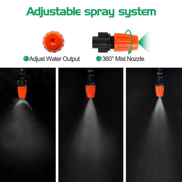 Alt view image 3 of 7 - Irrigation System Greenhouse Watering Systems 1/4 INCH 50FT DIY Auto Drip Irrigation Kit Garden Accessories Automatic Irrigation Equipment for Plants/Lawn