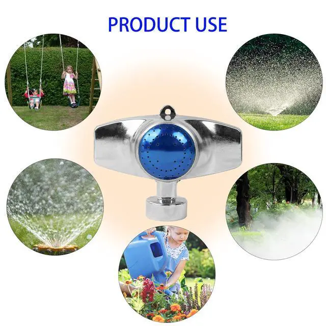 Alt view image 3 of 7 - 360 Degree Metal Spot Sprinkler, Lawn Sprinklers for Yard, Circle Pattern Sprinkler with Gentle Water Flow for Small Area Yard Lawn Garden Watering, Coverage Up to 30FT