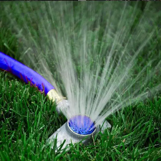 Alt view image 7 of 7 - 360 Degree Metal Spot Sprinkler, Lawn Sprinklers for Yard, Circle Pattern Sprinkler with Gentle Water Flow for Small Area Yard Lawn Garden Watering, Coverage Up to 30FT