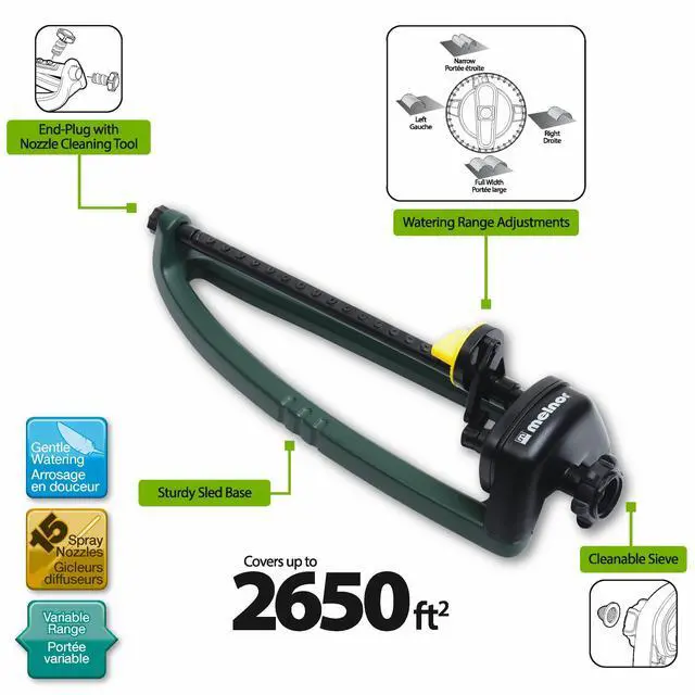 Alt view image 2 of 7 - 65049-AMZ Oscillating Sprinkler with QuickConnect Product Adapter