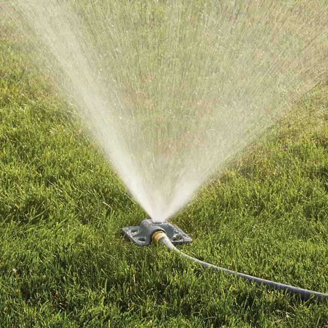 Alt view image 5 of 6 - Stationary Spot Sprinkler, 900 Sq Ft Cast Iron Metal Garden Sprinkler for Small Areas, Square Sprinkler for Gardens and Flowerbeds