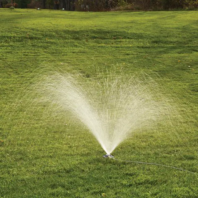 Alt view image 6 of 6 - Stationary Spot Sprinkler, 900 Sq Ft Cast Iron Metal Garden Sprinkler for Small Areas, Square Sprinkler for Gardens and Flowerbeds