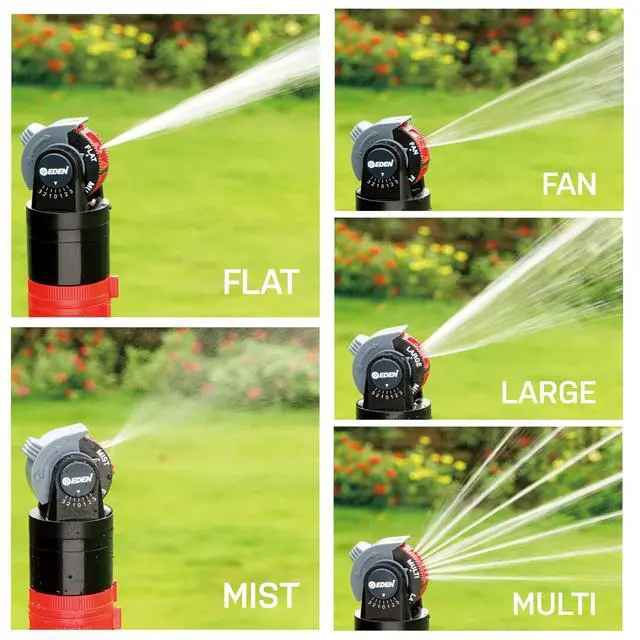 Alt view image 3 of 4 - 16030 5 Pattern Turbo Gear Drive Rotary Sprinkler Head Plus One-Direction Misting System for Lawn and Garden, 360 Degree Coverage