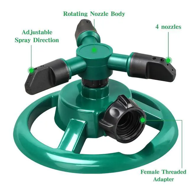 Alt view image 2 of 7 - Sprinklers for Yard, Water Sprinkler for Lawn, 360 Degree Rotating Lawn Sprinkler for Yard Large Area, Sprinklers for Kids, Pets Playing