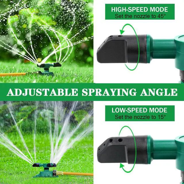 Alt view image 3 of 7 - Sprinklers for Yard, Water Sprinkler for Lawn, 360 Degree Rotating Lawn Sprinkler for Yard Large Area, Sprinklers for Kids, Pets Playing