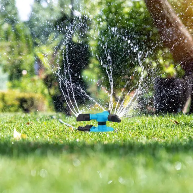 Alt view image 5 of 5 - 2 Pack 360 Degree Rotating Lawn Sprinklers Automatic Garden Watering System for Yard and Garden, 3 Arm Design with 1/2 Connector for Efficient Irrigation