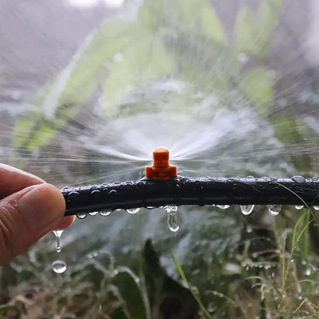 Alt view image 5 of 6 - 150pcs 90/180/360 Degree Polyethylene (PE) Micro Sprayer Refraction Automizing Sprinkler Nozzle Irrigation System Garden Lawn Plant Irrigation Water Sprinkler